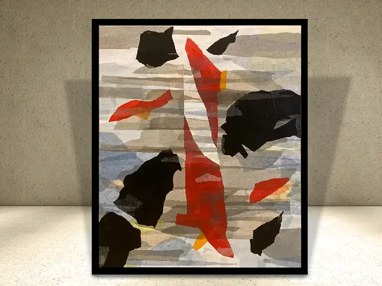 Murano, pesci di vetro rossi e neri