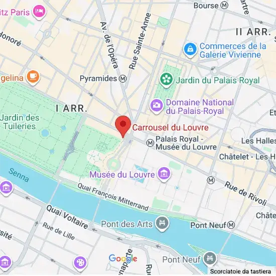 Mappa Carrousel du Louvre